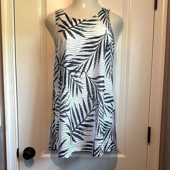 Portocruz  Leaf Print Swim Cover-Up - Small - Picture 4 of 7